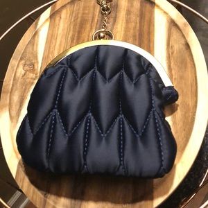 Quilted Navy change purse